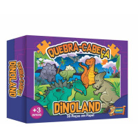 JOGO QUEBRA CABEÇA CARTAO 35PÇS DINOSSAUROS 4627